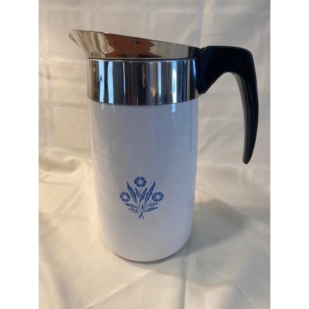Vintage Corning Ware Blue Cornflower 10 Cup Pitcher Beverage Server P-10-C